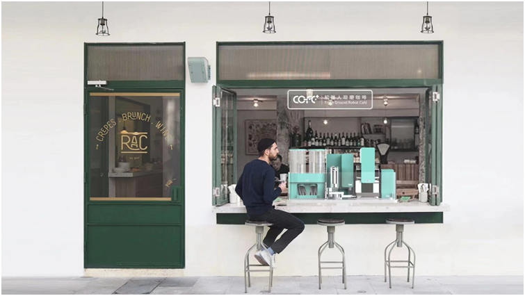 COFE+ robot barista | advanced robot making coffee tech